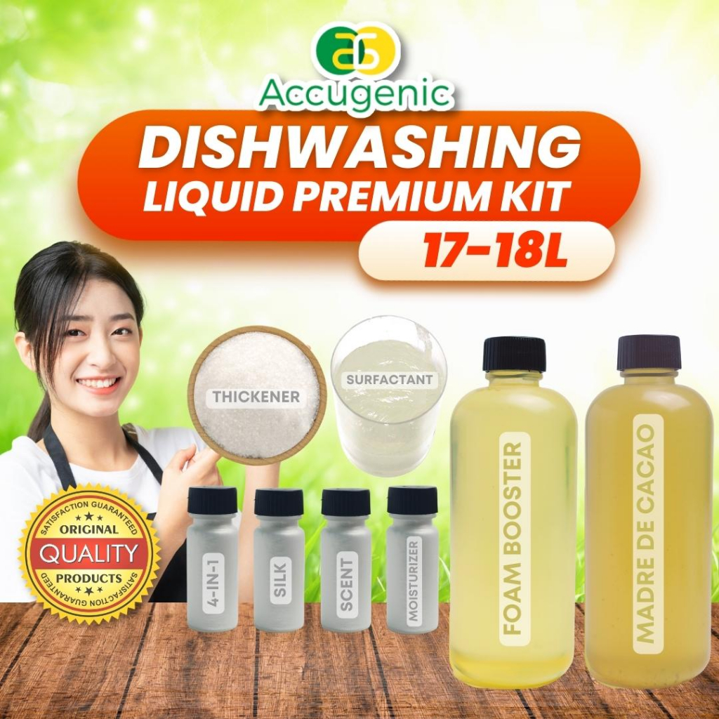 Accugenic Dishwashing Liquid Kit Premium 17L DIY Dishwashing Liquid Set ...