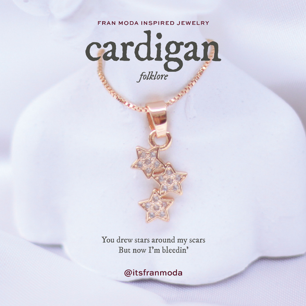 FRAN MODA | FOLKLORE - cardigan Taylor Swift Inspired Necklace ...