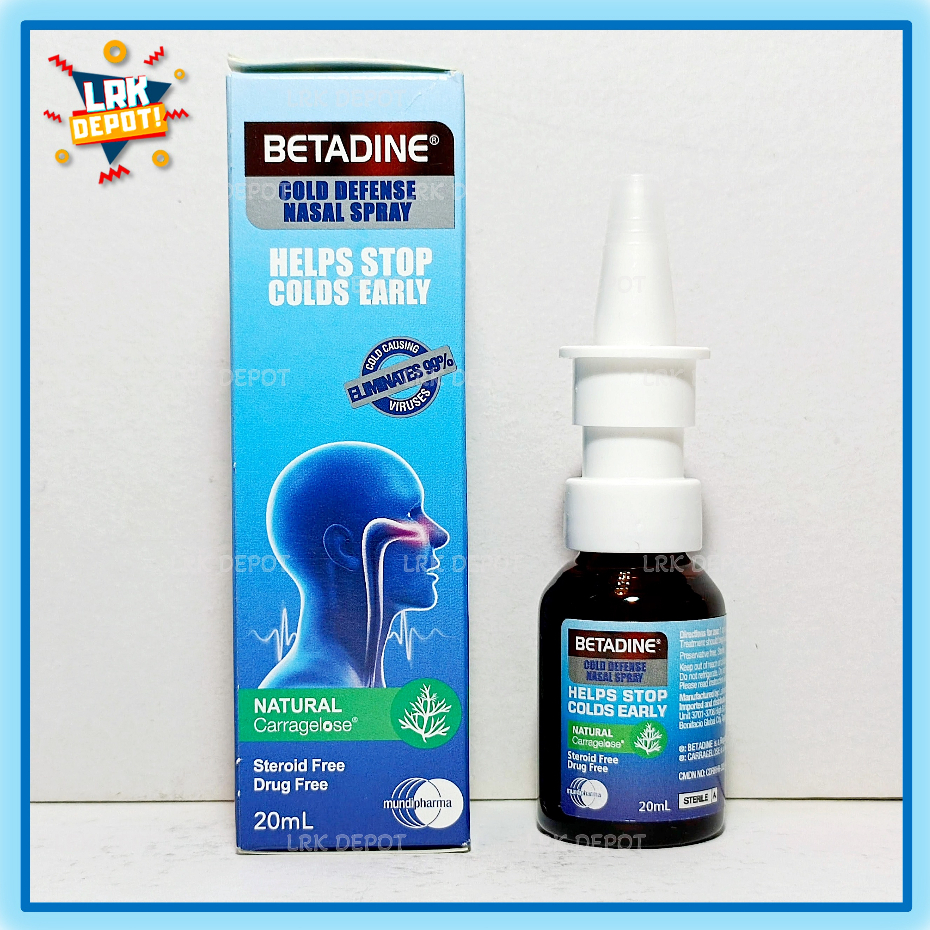 BETADINE Cold Defense Nasal Spray 20 mL Shopee Philippines