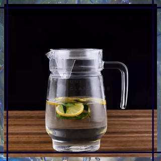 1pc 1.1L Water Juice Jug Pitcher PC Transparent Bottle With Lid