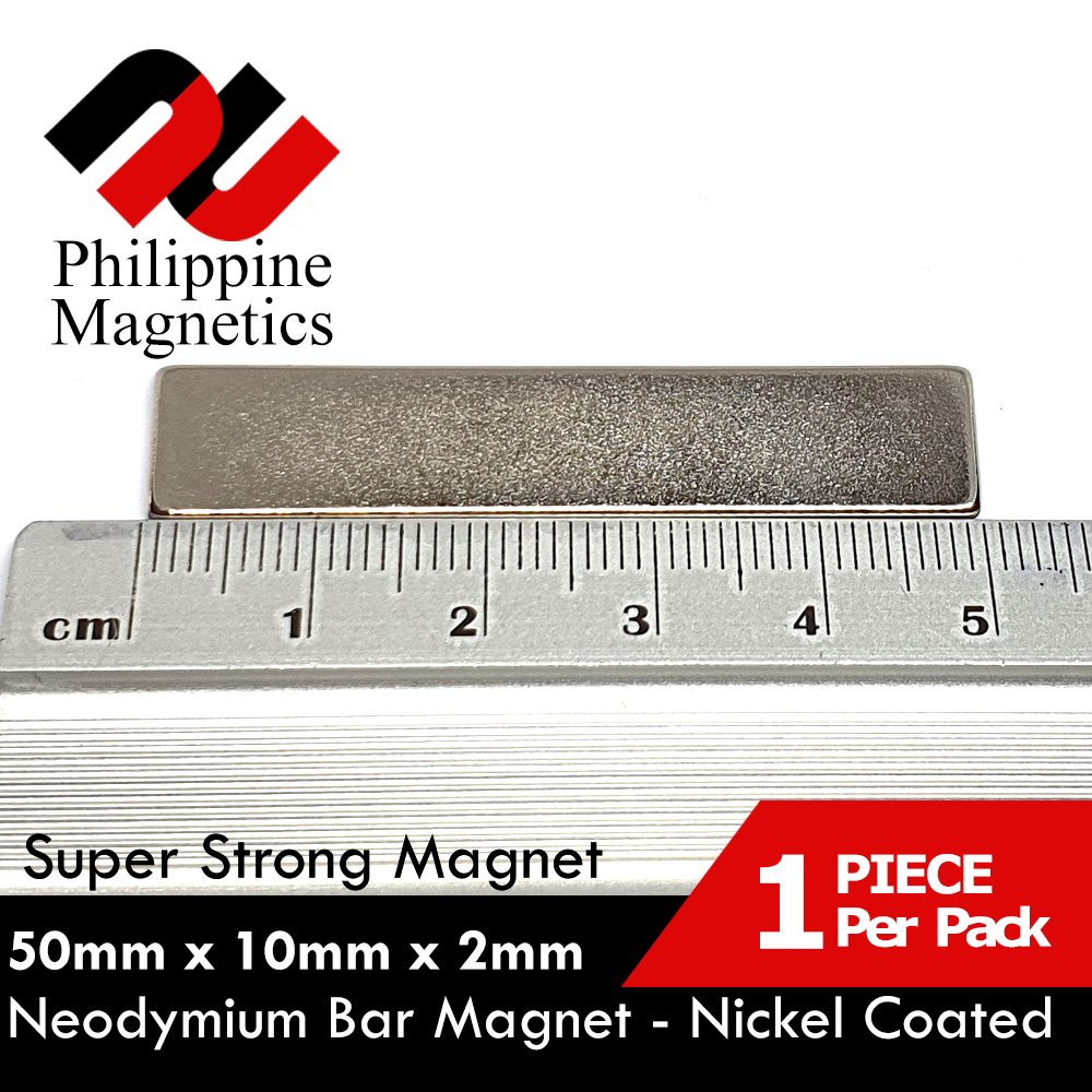 Per Set Neodymium Magnet 50mm Length x 10mm Width x 2mm Height Super ...