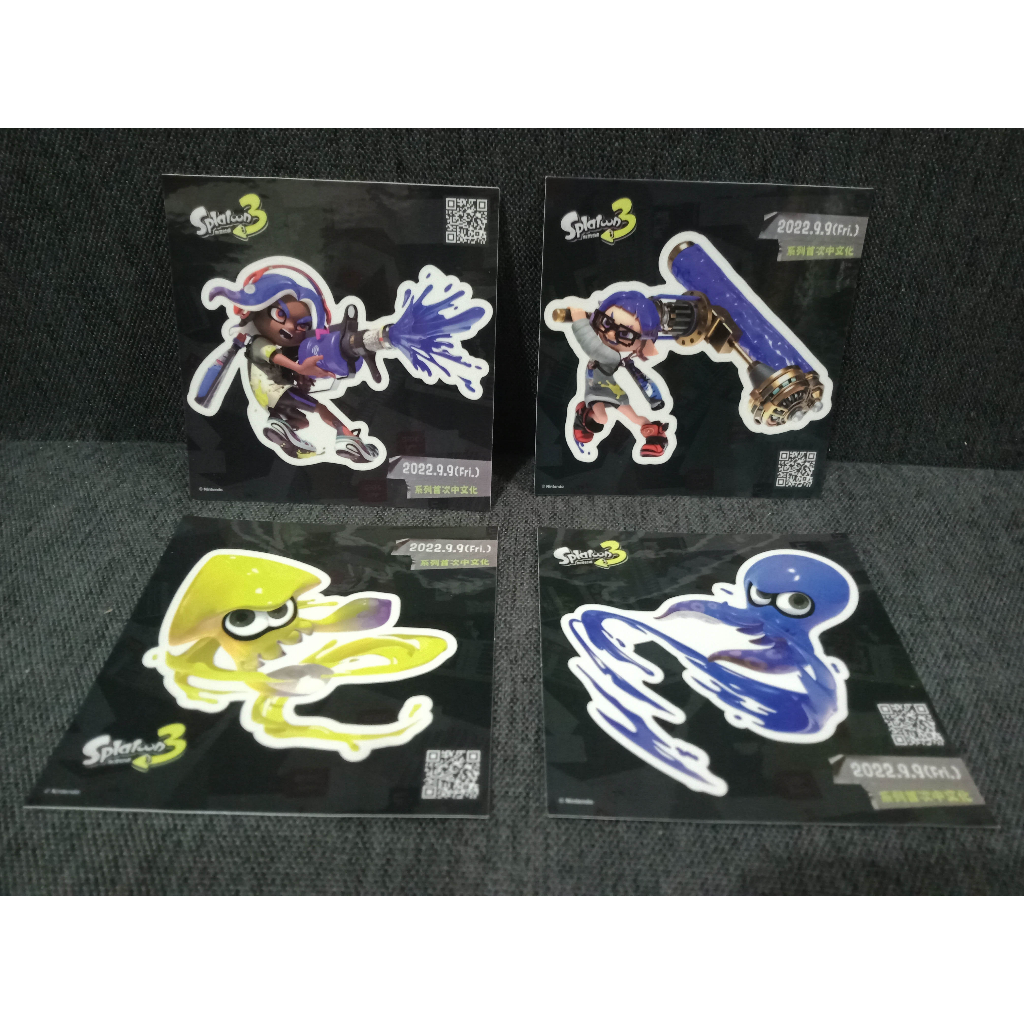 Splatoon 3 Sticker Set of 4 ( New ) Shopee Philippines