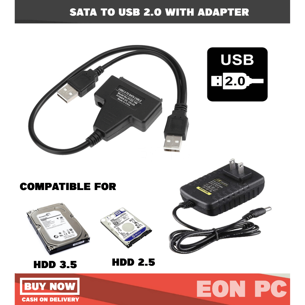 USB TO SATA Adapter cable for HDD Desktop/laptop SSD HDD External