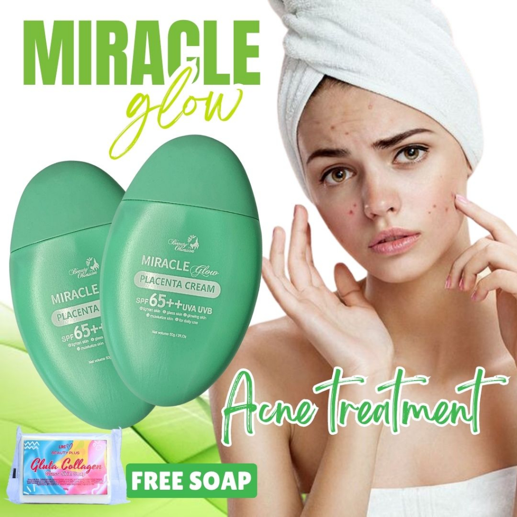 Miracle Glow Placenta Cream by Beauty Obsession Sunblock Cream for Skin ...