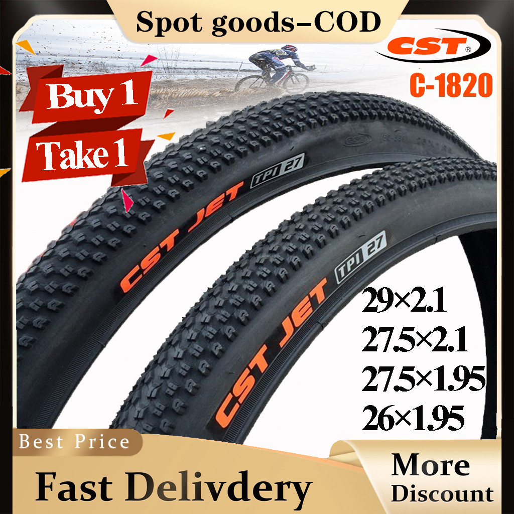 【buy1take1】CST jet tire c1820 bike tire 26/27.5/29*1.95/2.1 4065psi 27tpi mtb mountain bike