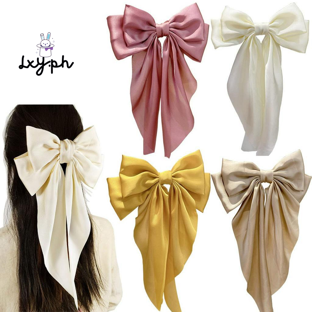 Hair Bows, Big Ribbon Bows Hair Barrettes Clip Hair Accessories for ...