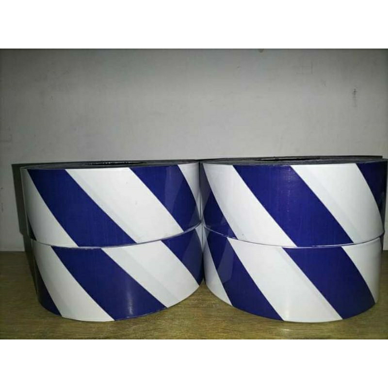 Stripes warning tape blue and white Shopee Philippines