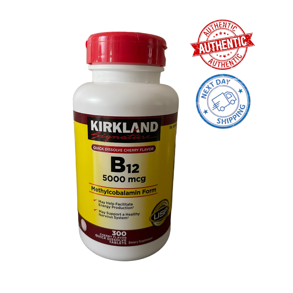 Kirkland Signature Quick Dissolve B-12 5000 Mcg 300 Tablets | Shopee ...