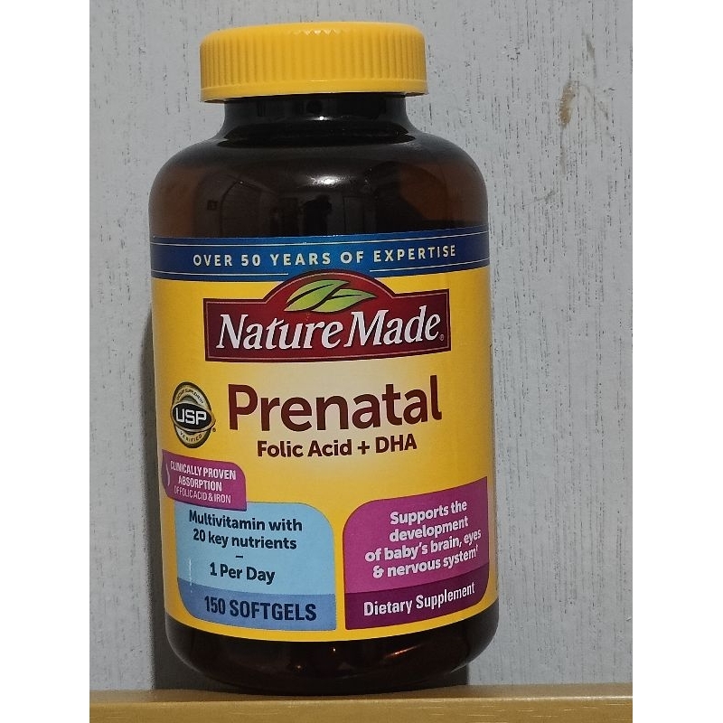 Nature Made Prenatal multivitamin DHA 150 softgel pre natal vitamin for