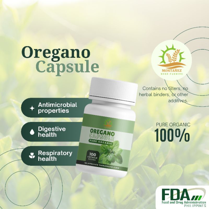 AUTHENTIC OREGANO CAPSULE (100 CAPSULES) Shopee Philippines