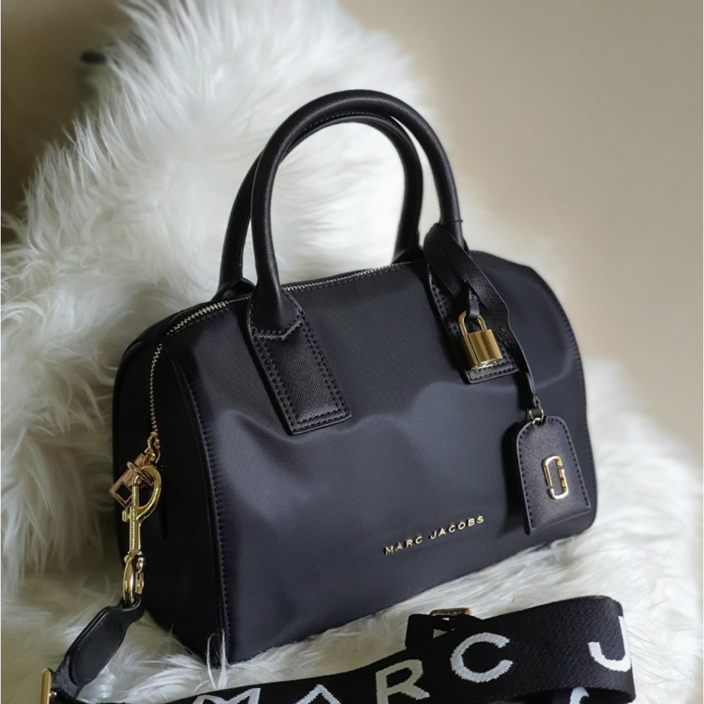 Nylon Top Handle 2 Way Convertible Duffel Bag with Sling and Padlock