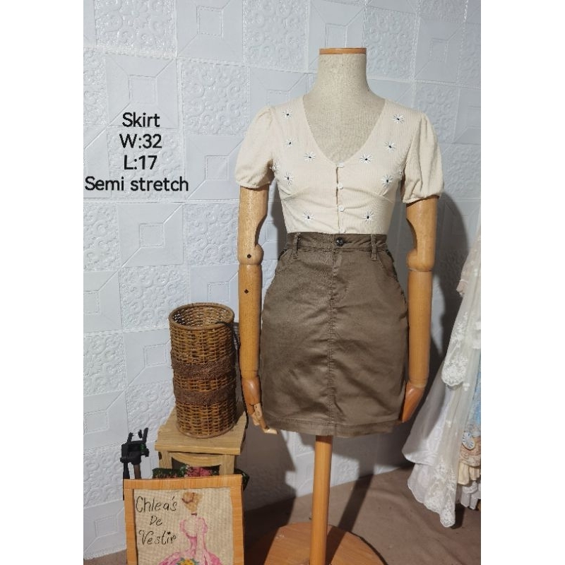 cache c cache choco brown skirt/cute sexy skirt Shopee Philippines
