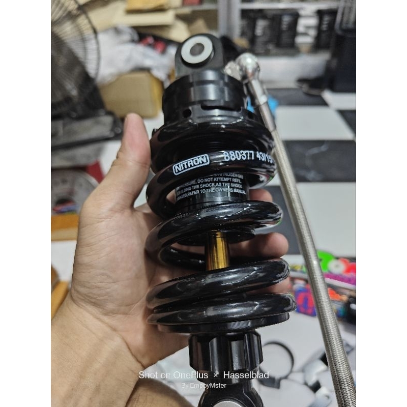 Nitron shock by Row1 All Black Edition premium Raider R150 & Sniper 150 ...