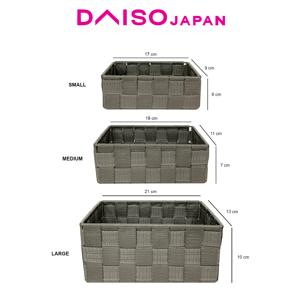Daiso Rectangular Basket | Shopee Philippines