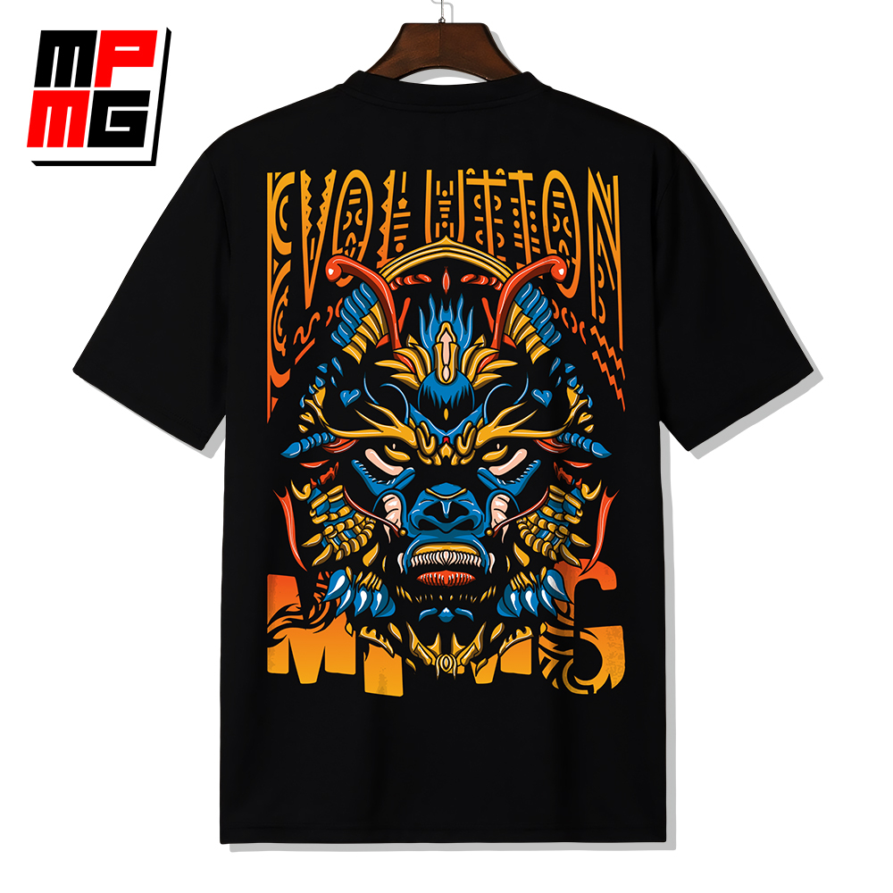 SS Evolution Dragon Oversized Shirts Streetwear T-Shirt | Shopee ...
