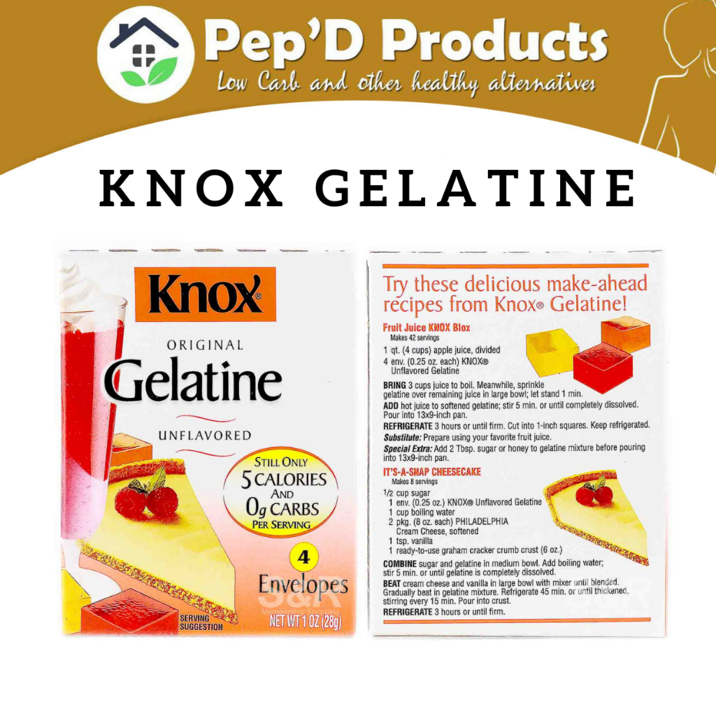 1 sachet Knox Gelatine Low Carb Shopee Philippines