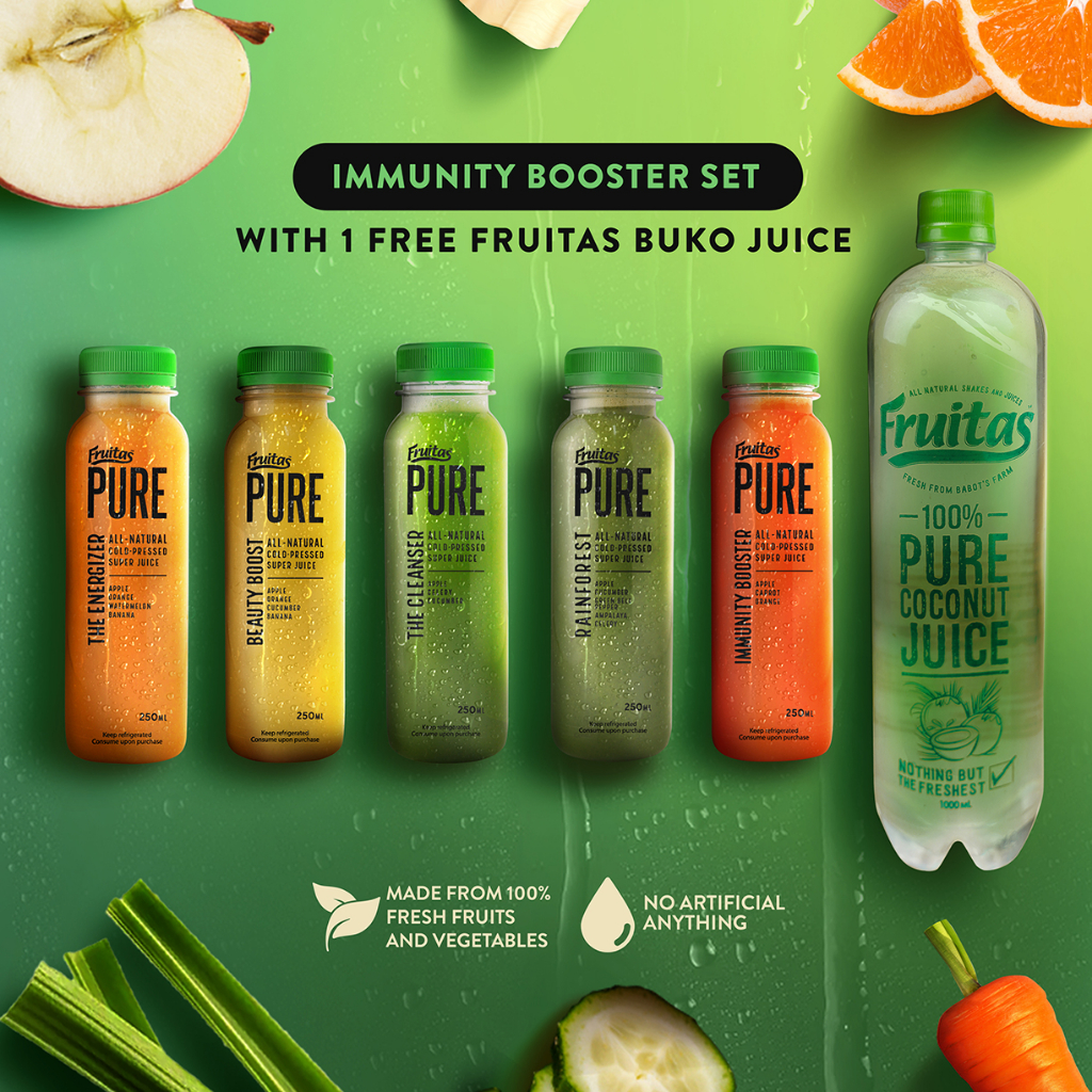 Fruitas Pure Detox Set (5+1) with Free Fruitas 500mL Buko Juice