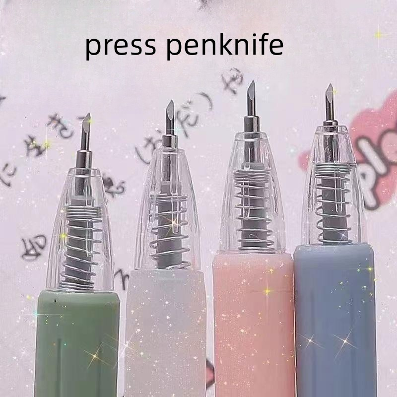 Press the pencil knife, paper cutting utility knife, portable hand