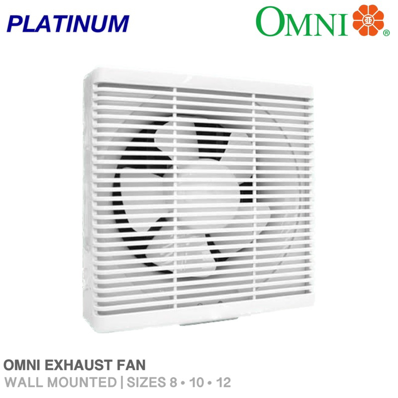 OMNI Wall Mounted Exhaust Fan XFW200/250/300 8” 10” 12” Shopee