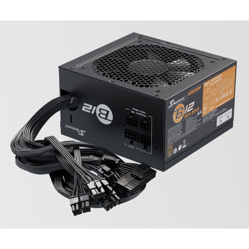 Seasonic B12 Series ( BM550 BM650 BM750 BM850 ) 80 Plus Bronze Non ...