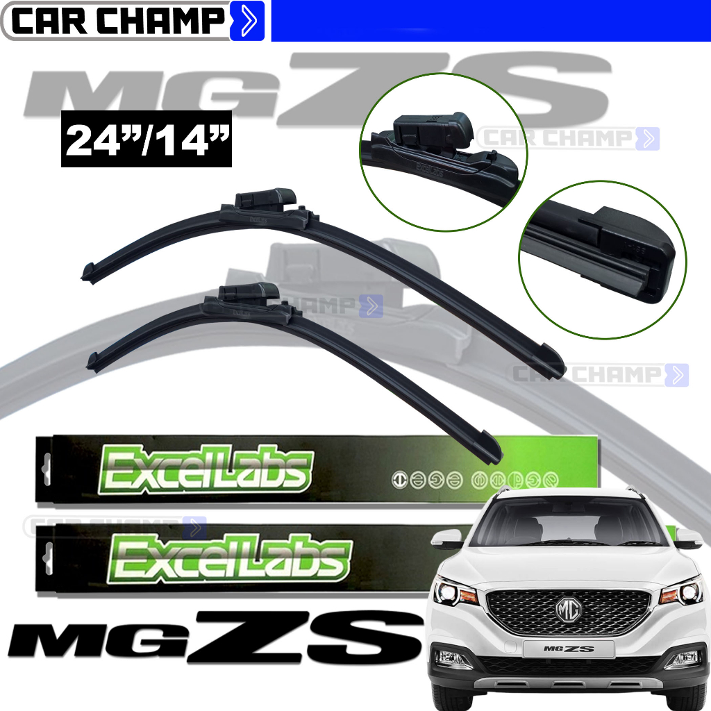 MG ZS 2018 to 2024 EXCELLABS PAIR Front Wiper Blade All Season Banana