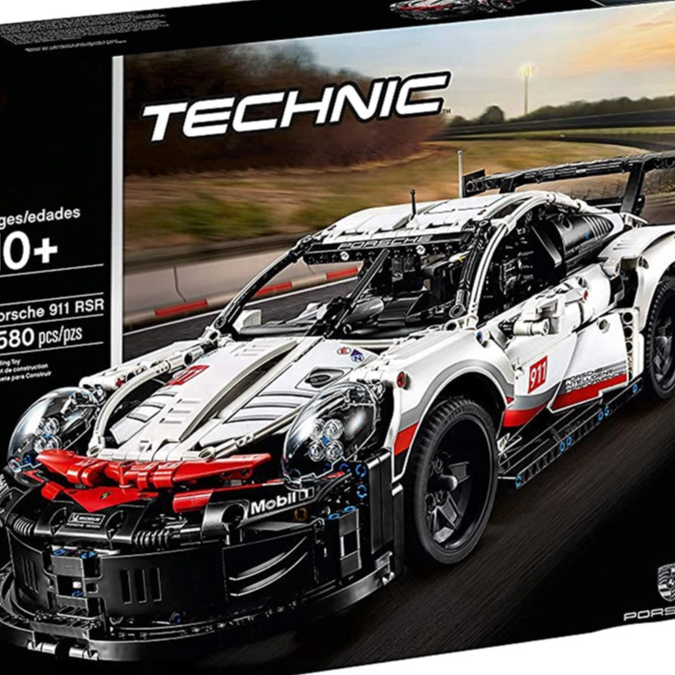Technic Porsche 911 RSR Building Blocks Toy Car Model Set 1580 PCS