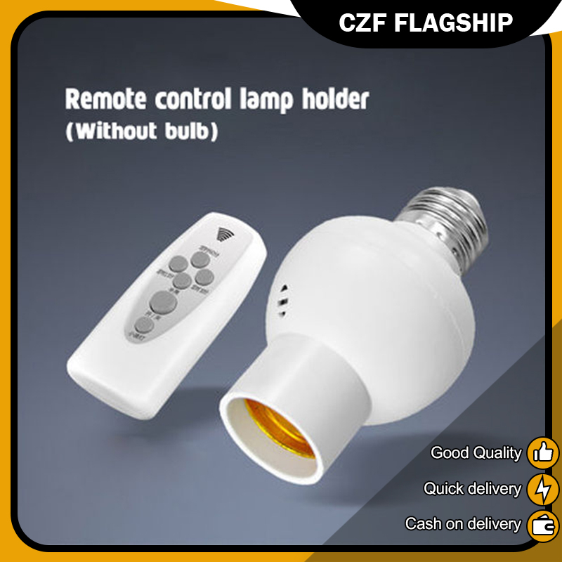 E27 wireless remote control light bulb socket third gear dimmer switch