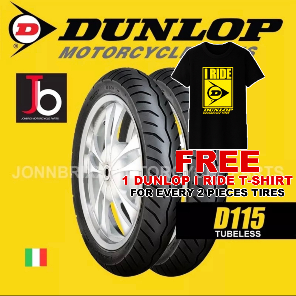 DUNLOP D115 90/80-14 90/90-14 70/90-14 80/90-14 TUBELESS | Shopee ...