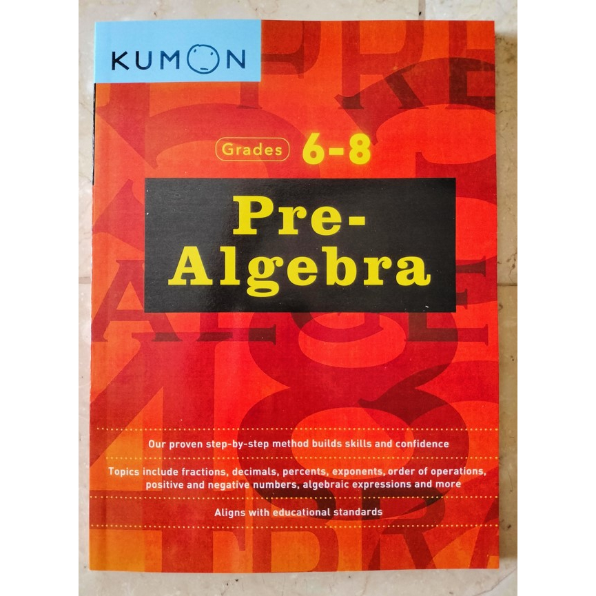 Kumon Grades 6 8 Algebra Geometry And Word Problems Brand New