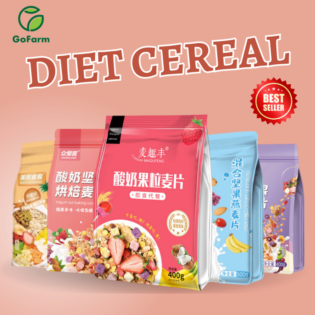 Cereal for diet Konnie cereals breakfast food mix fruits and oatmeal healthy cereal for weight