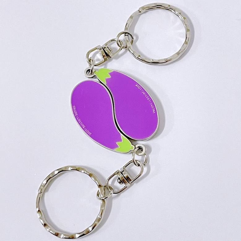 SSKAIT Talong Eggplant Magnetic metal keychain | Shopee Philippines