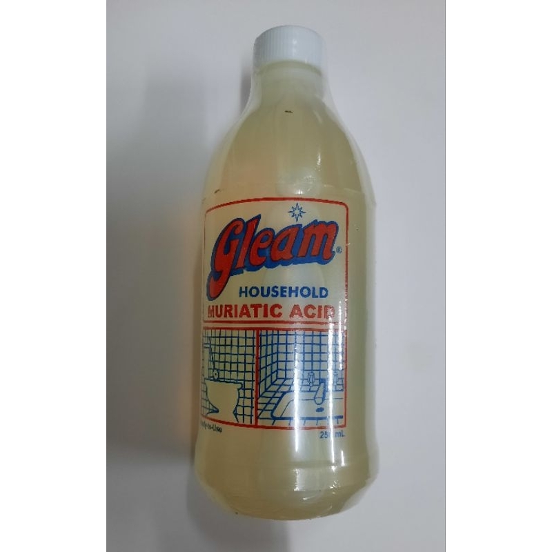 Gleam HOUSEHOLD MURIATIC ACID 250ml | Shopee Philippines