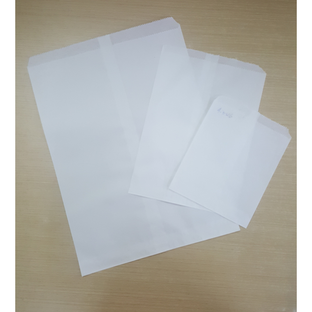 35GSM White Notion Paper Bag (No Gusset) 100pcs | Shopee Philippines
