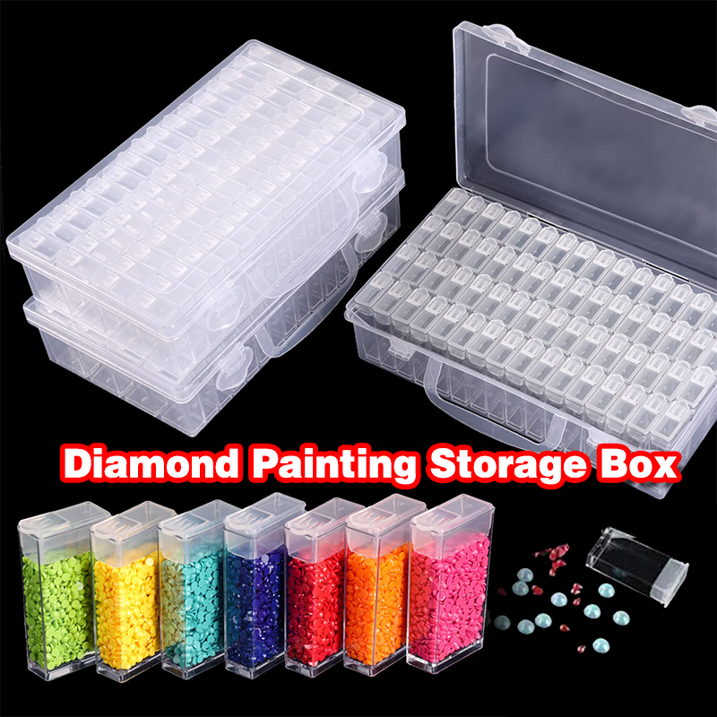 64grid Diamond Painting Storage Box Embroidery Stone Container 5D ...