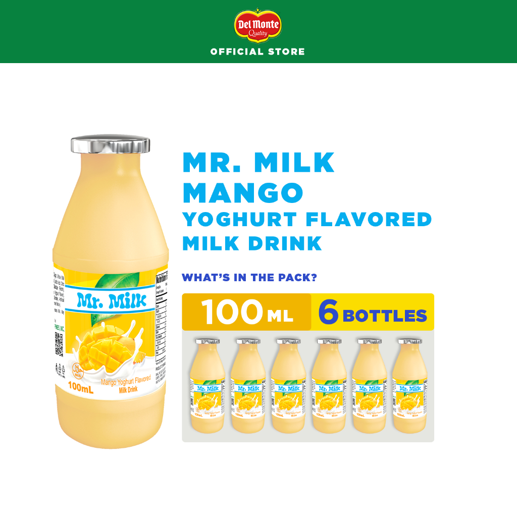 Del Monte Mr. Milk Mango Yoghurt Flavored Milk Drink That Kids Love