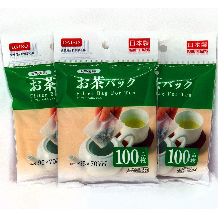 Daiso Disposable Filter Bags for Loose Tea Compact Type (100 and 92