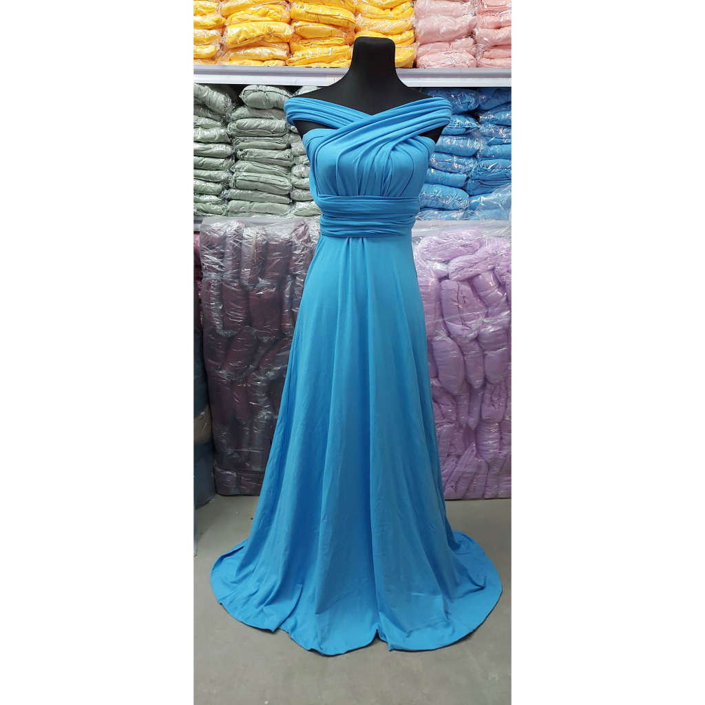 Infinity Dress SKY BLUE for adult kids teens plus Doncher12 Shopee Philippines