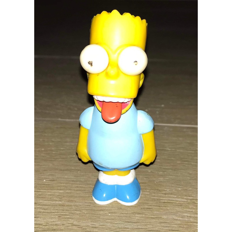 Burger King Vintage Collectible - Bart Simpson Toy With Eye Bulging And 