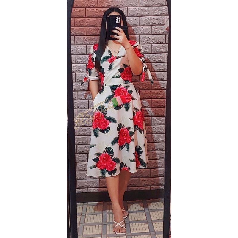 JCA OVERLAP VNECK DRESS Shopee Philippines