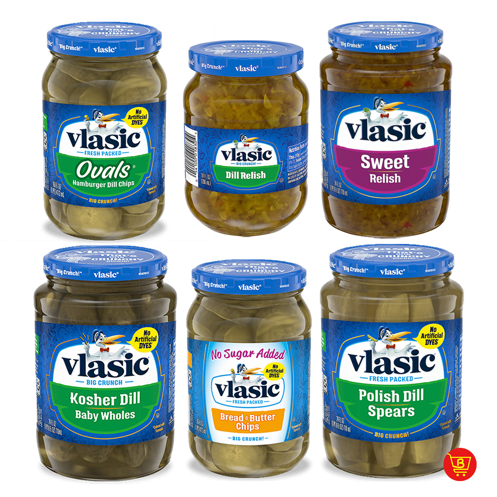 Vlasic Dill Pickles [Bread & Butter Chips Kosher Dill Spears