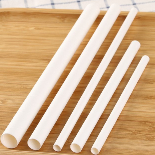 BOBA Paper Straw Plain white eco-friendly straw 100pcs/per pack ...