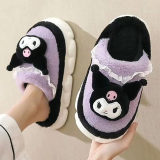 Sanrio Kuromi Cinnamoroll My Melody Indoor Slippers Korean Plush Home ...