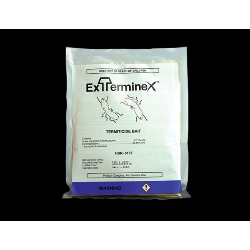 Exterminex Termite Bait Box & Powder Chlorfluazuron Insecticide for