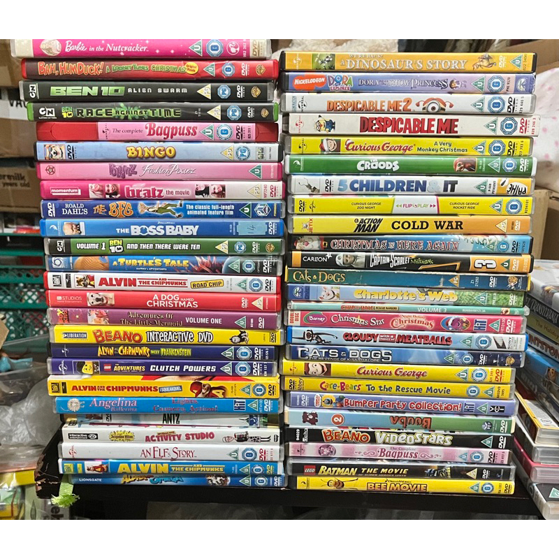 Assorted Original Region 2 Cartoons Animated DVD movies Kids | Shopee ...