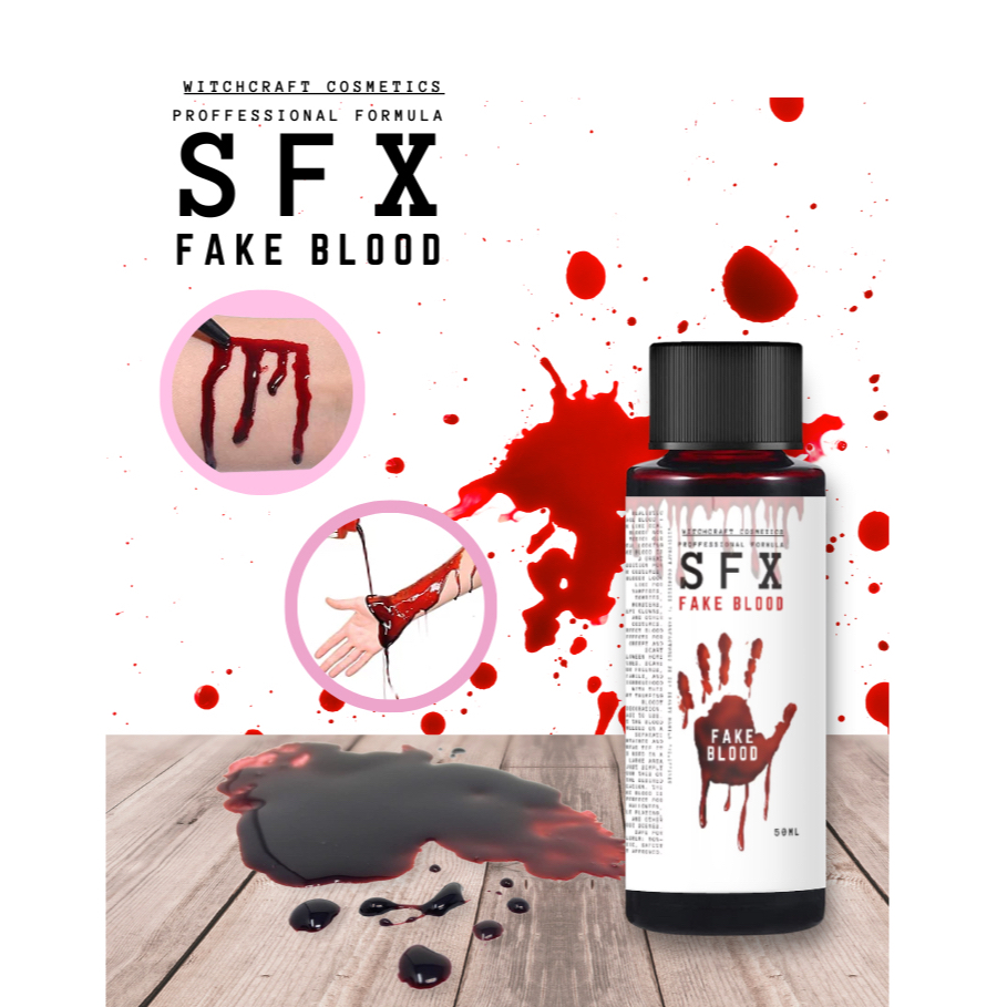 Fake Blood Realistic Stage Blood SFX thick pasty fake blood dark MUA Pro