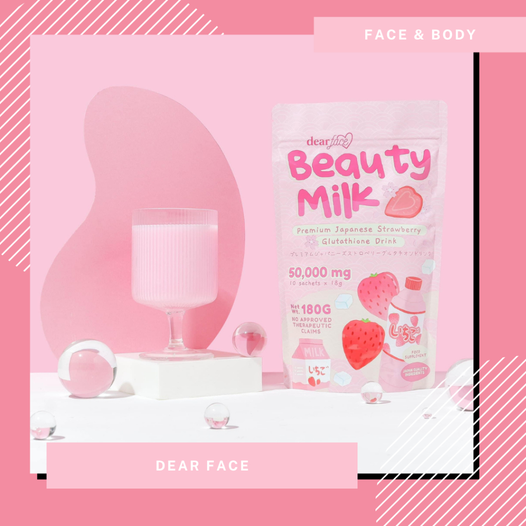 DEAR FACE BEAUTY MILK (Strawberry) Shopee Philippines