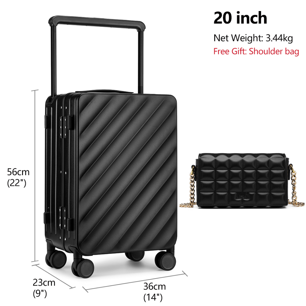SeaChoice Boarding Case Wide Handle 20In Light PC Hardshell CarryOn Luggage Aluminum Frame TSA Lock Shopee Philippines