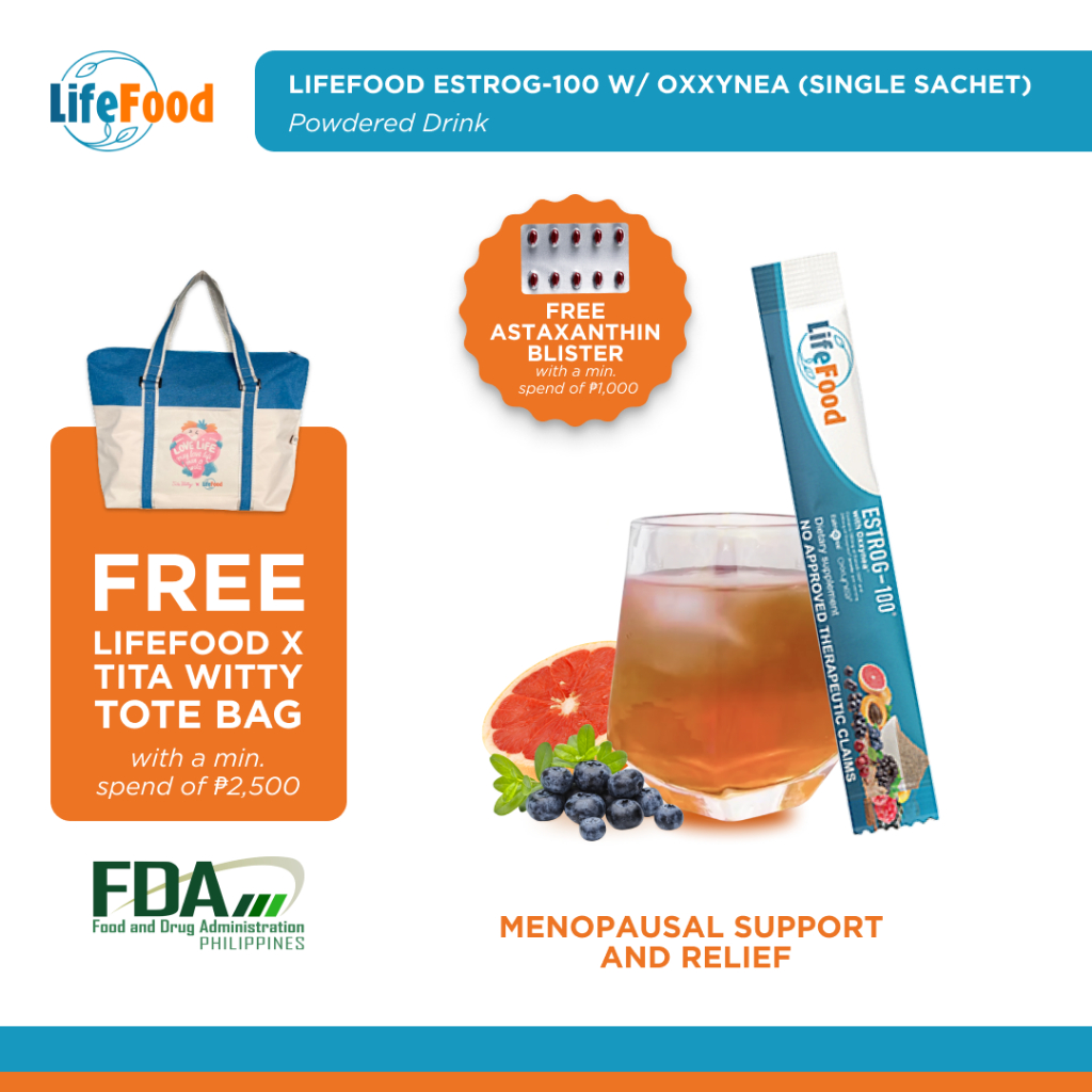 LifeFood EstroG100 with Oxxynea Sachet (Menopause Relief) Shopee