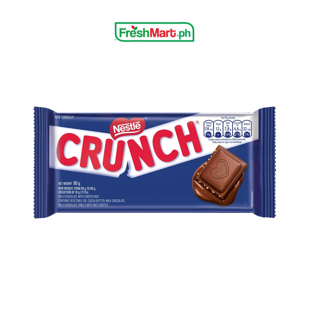 Nestle Crunch Chocolate Bar 80g Shopee Philippines