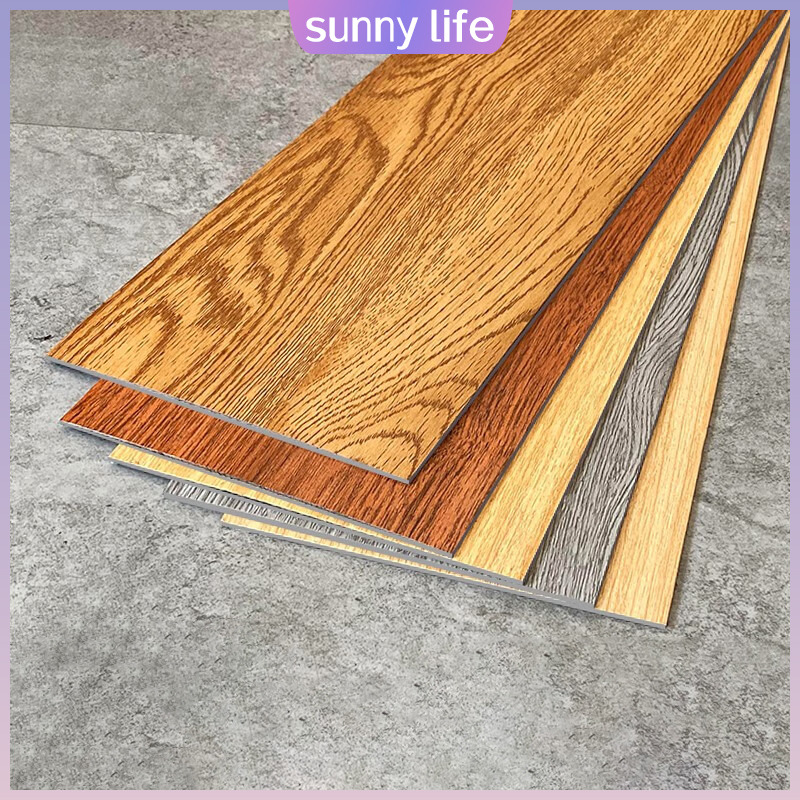 Vinyl Tile Floor sticker PVC Wooden Vinyl Plank Tiles For Home Flooring ...